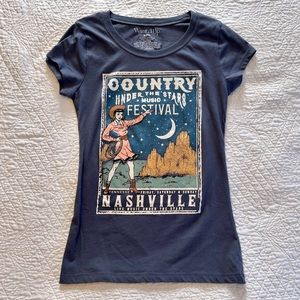 Wound Up Country Under the Stars Nashville Music Festival T-shirt Women’s small